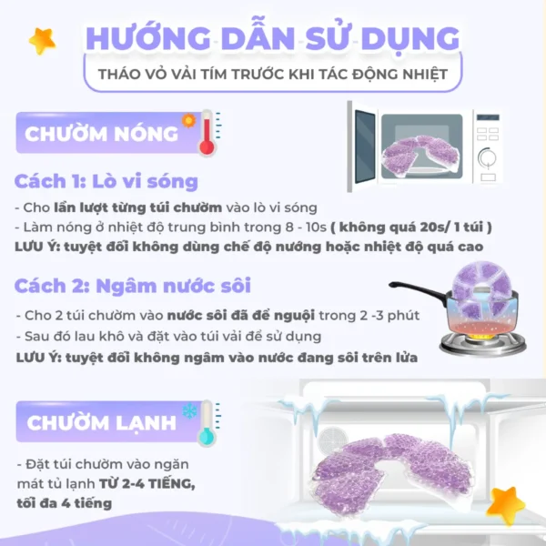 Túi chườm thông tia sữa