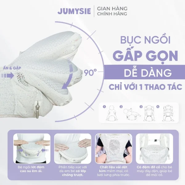 địu ngồi gấp gọn jumysie