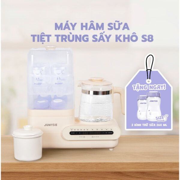 máy hâm sữa tiệt trùng sấy khi jumysie